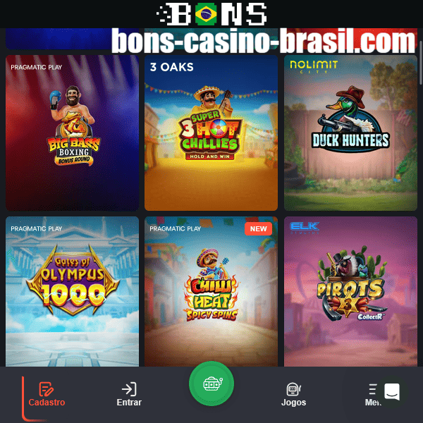 Caça-níqueis Bons Casino Brasil