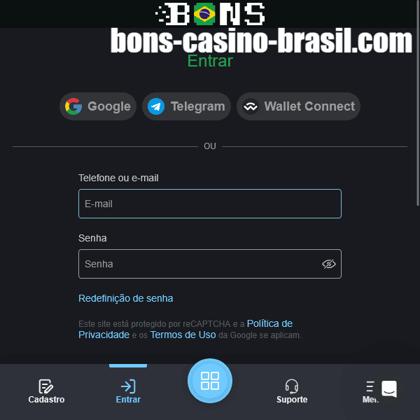 Login Bons Casino Brasil