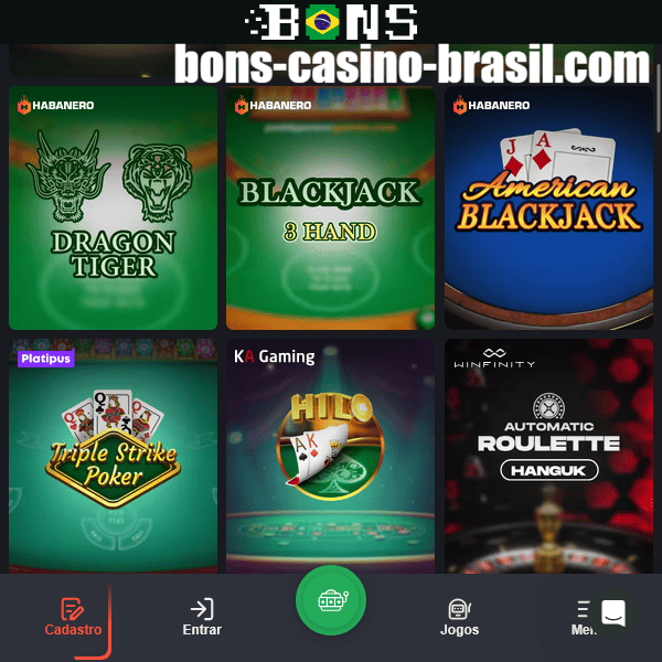 Novos Jogos Bons Casino Brasil